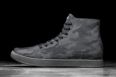 Nobull High-Top Canvas Men's Trainers Camo | Australia (OW7480)